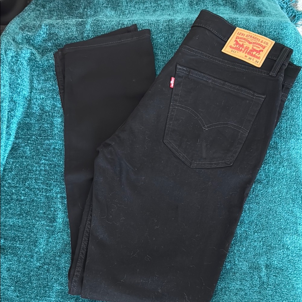 Levi's Jet Black Denim Pants